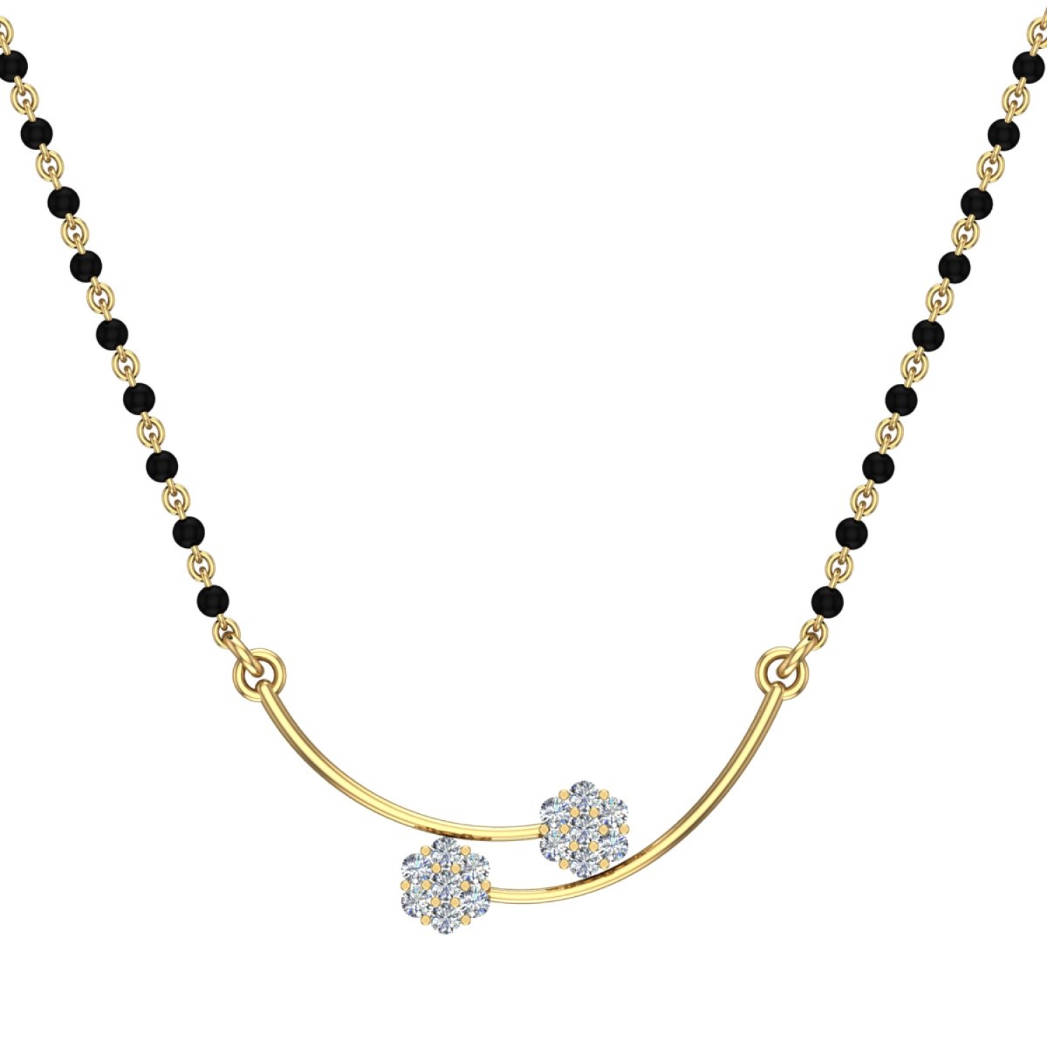 Real diamond mangalsutra sale designs with price